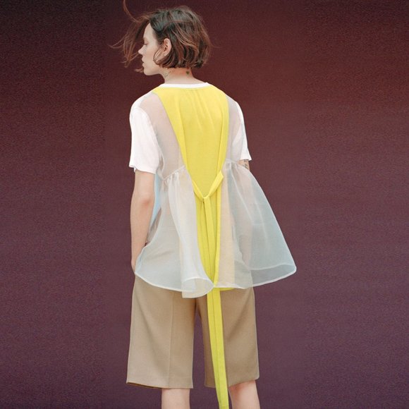 NEW! Zara Organza Oversized TOP with  ECO Friendly Cotton , Size M - Picture 2 of 16